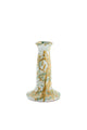 Candle holder, terracotta, splashed