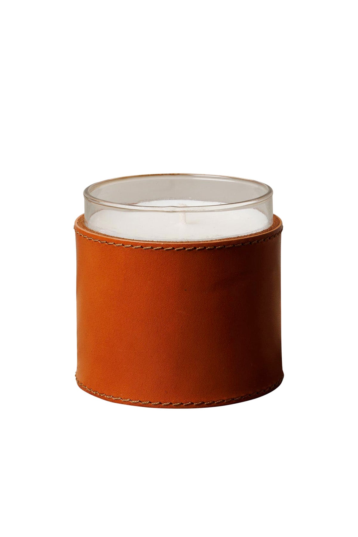 Candle with Leather Case