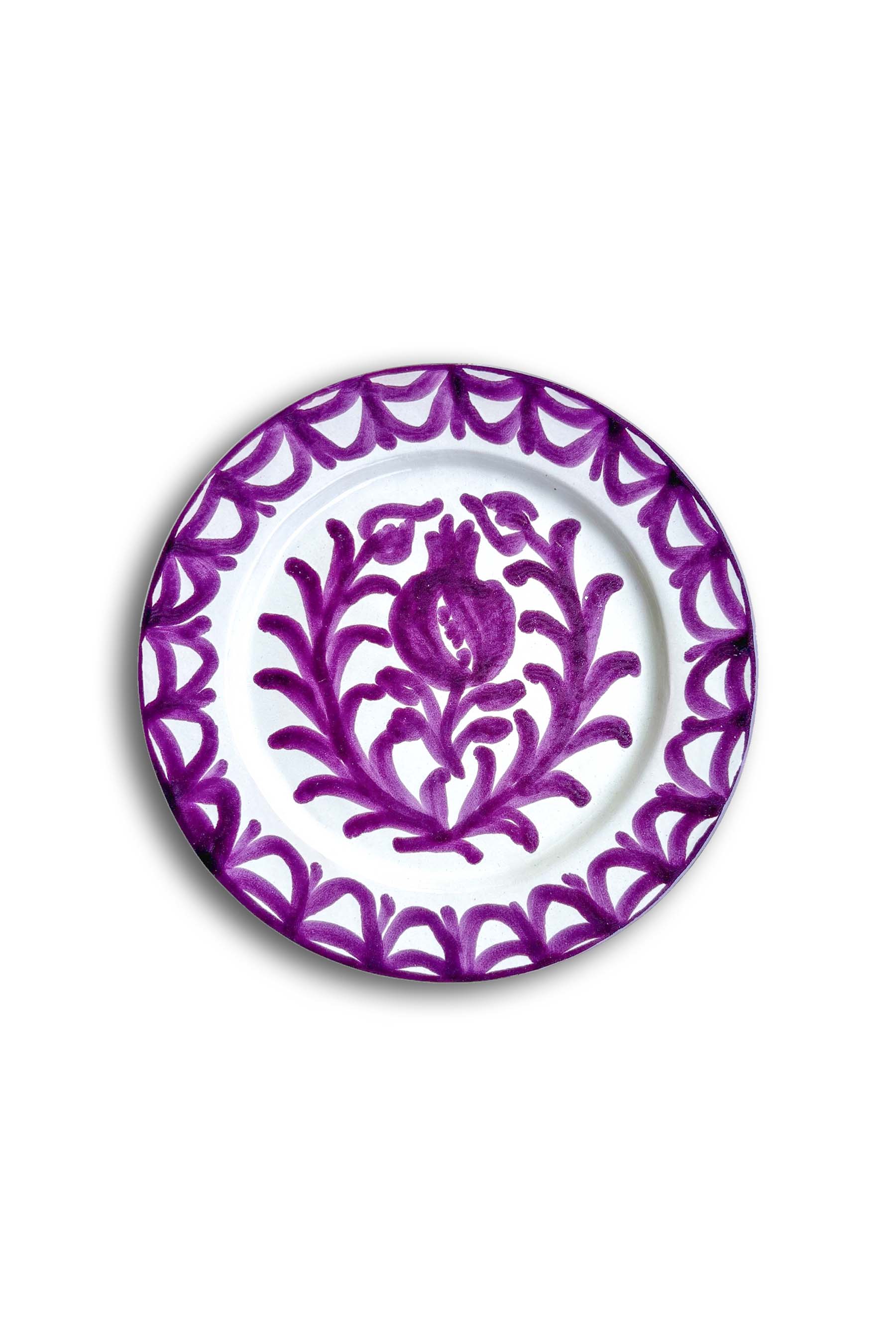 Ceramic Plates & Serving Dishes, Purple Pomegranate