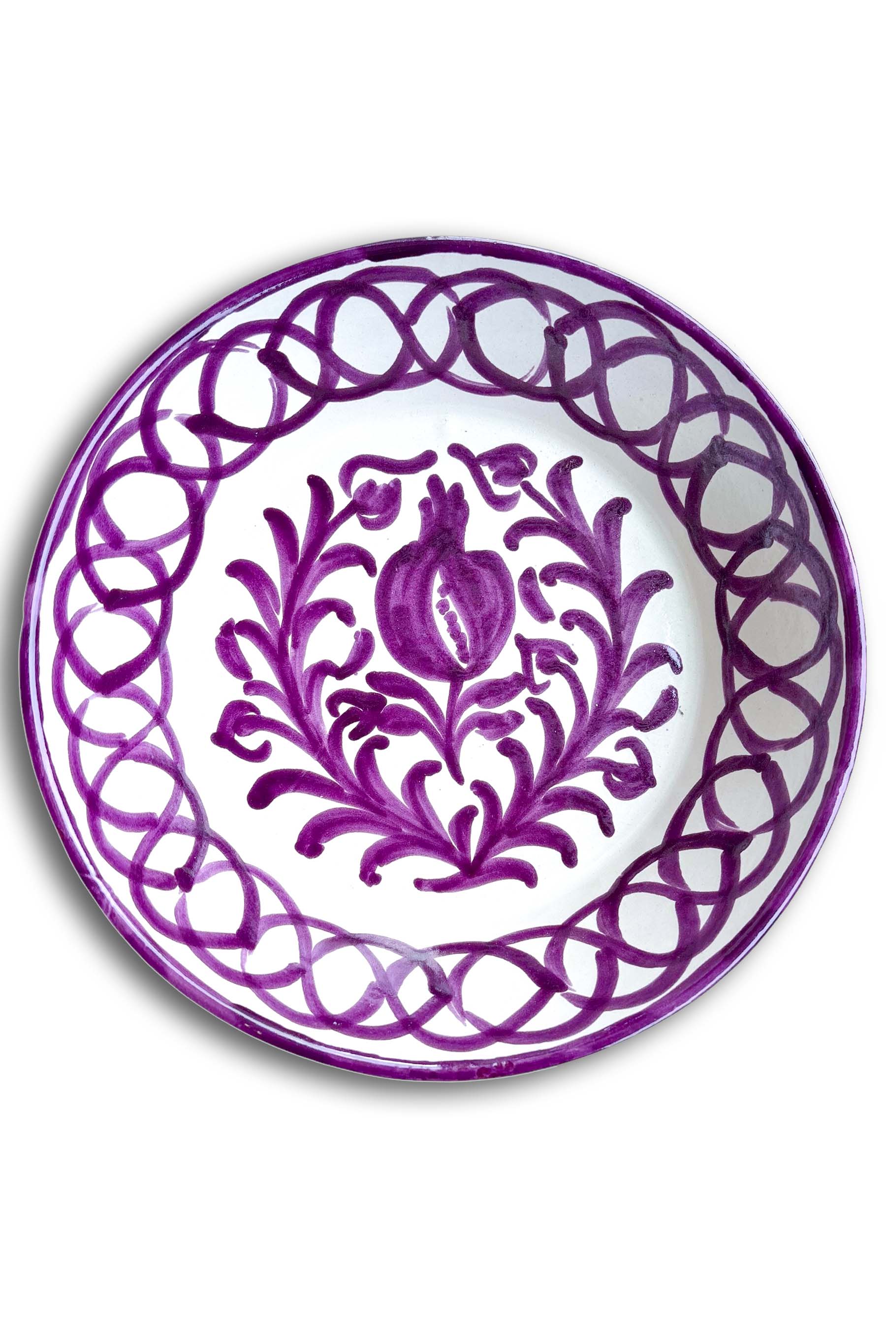 Ceramic Plates & Serving Dishes, Purple Pomegranate