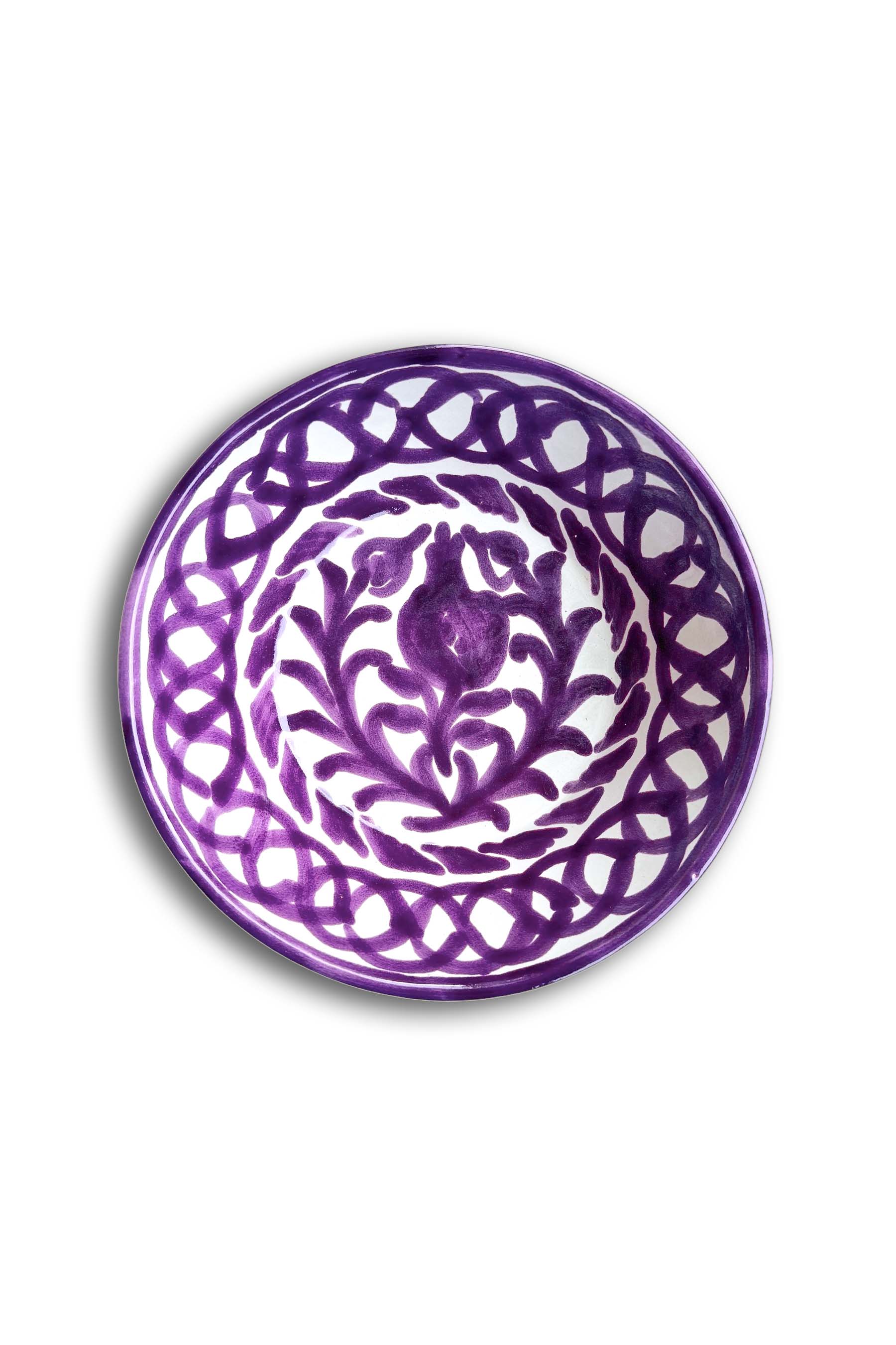 Ceramic Plates & Serving Dishes, Purple Pomegranate