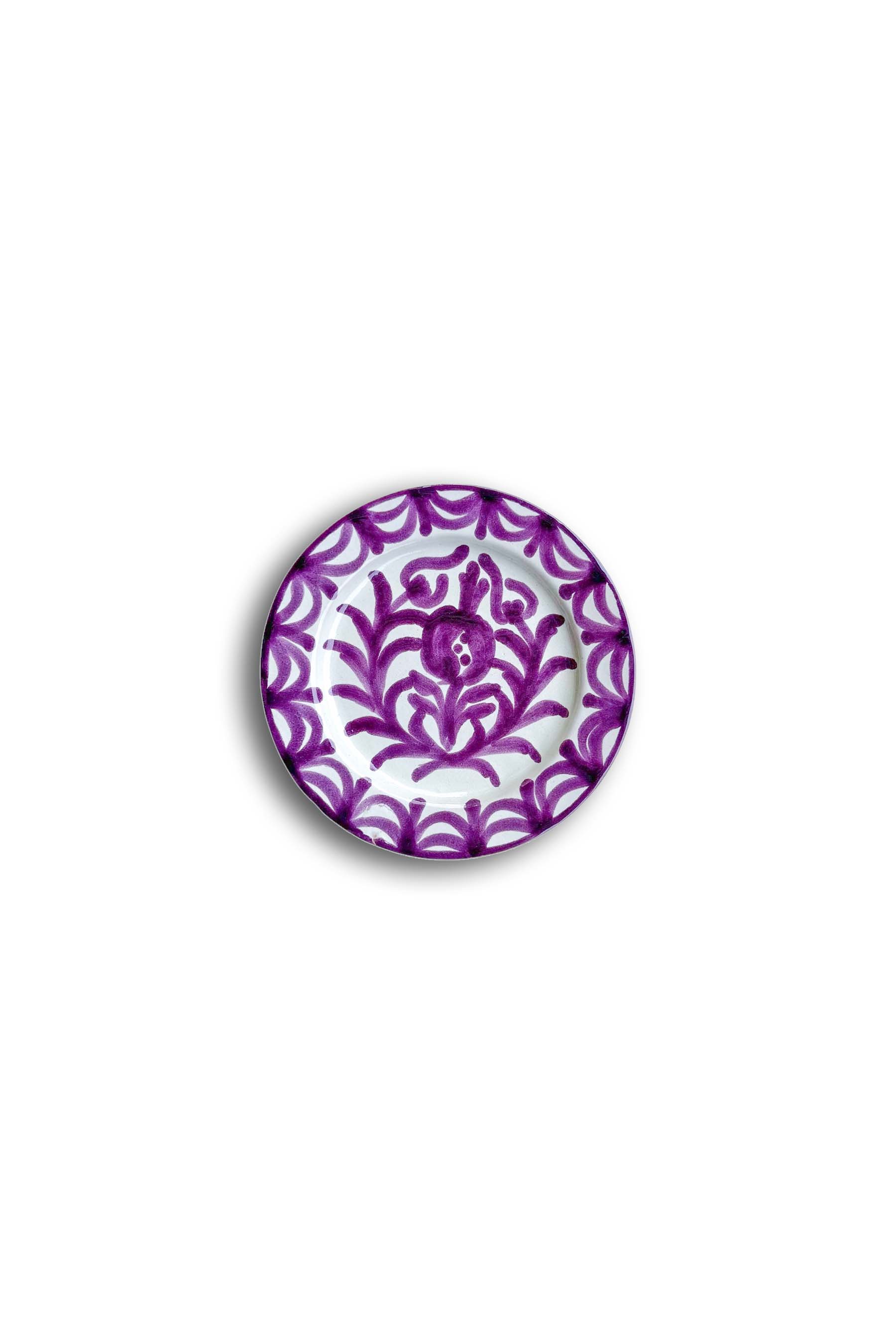 Ceramic Plates & Serving Dishes, Purple Pomegranate