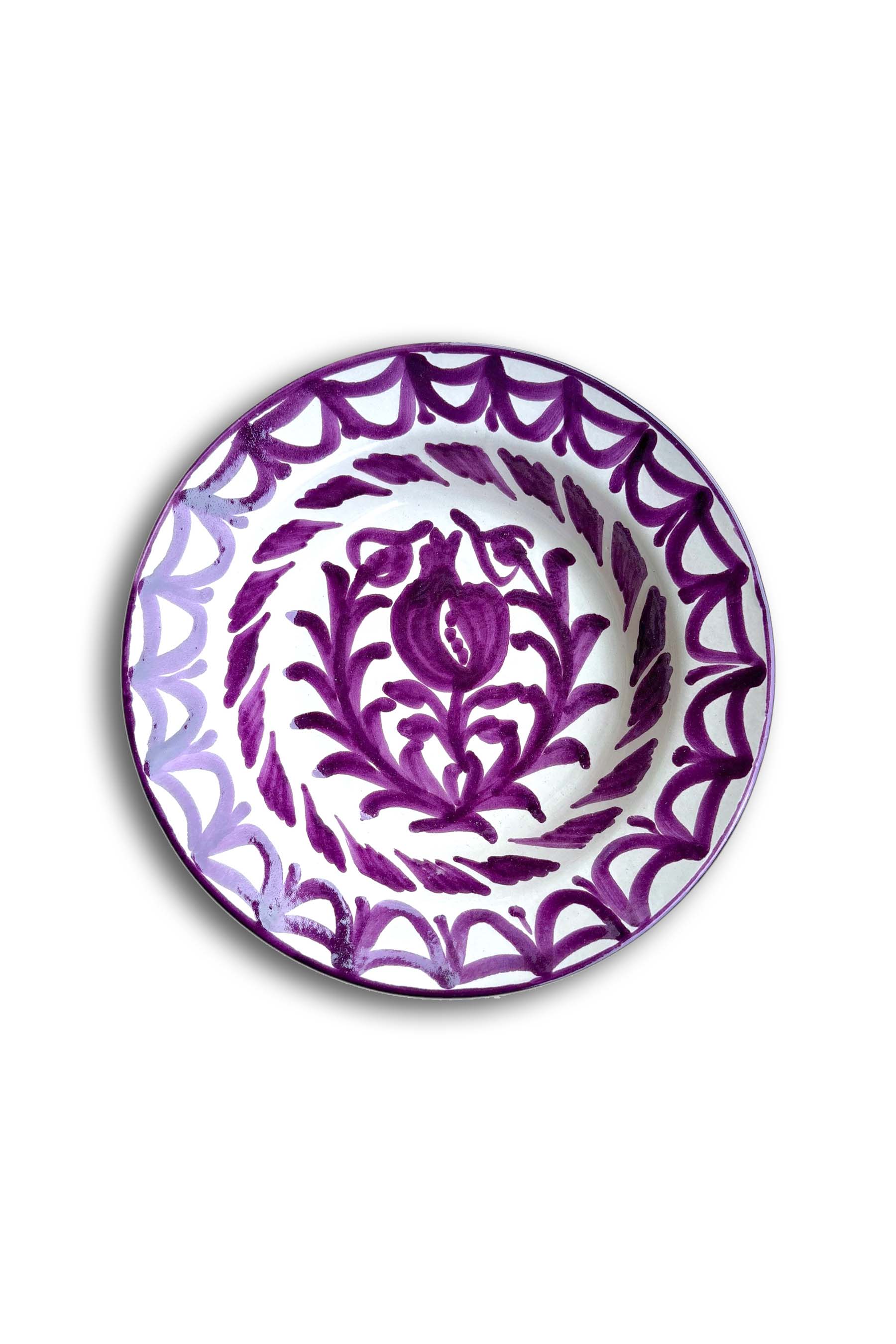 Ceramic Plates & Serving Dishes, Purple Pomegranate