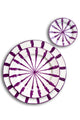 Ceramic Plates & Serving Dishes, Purple Stripes