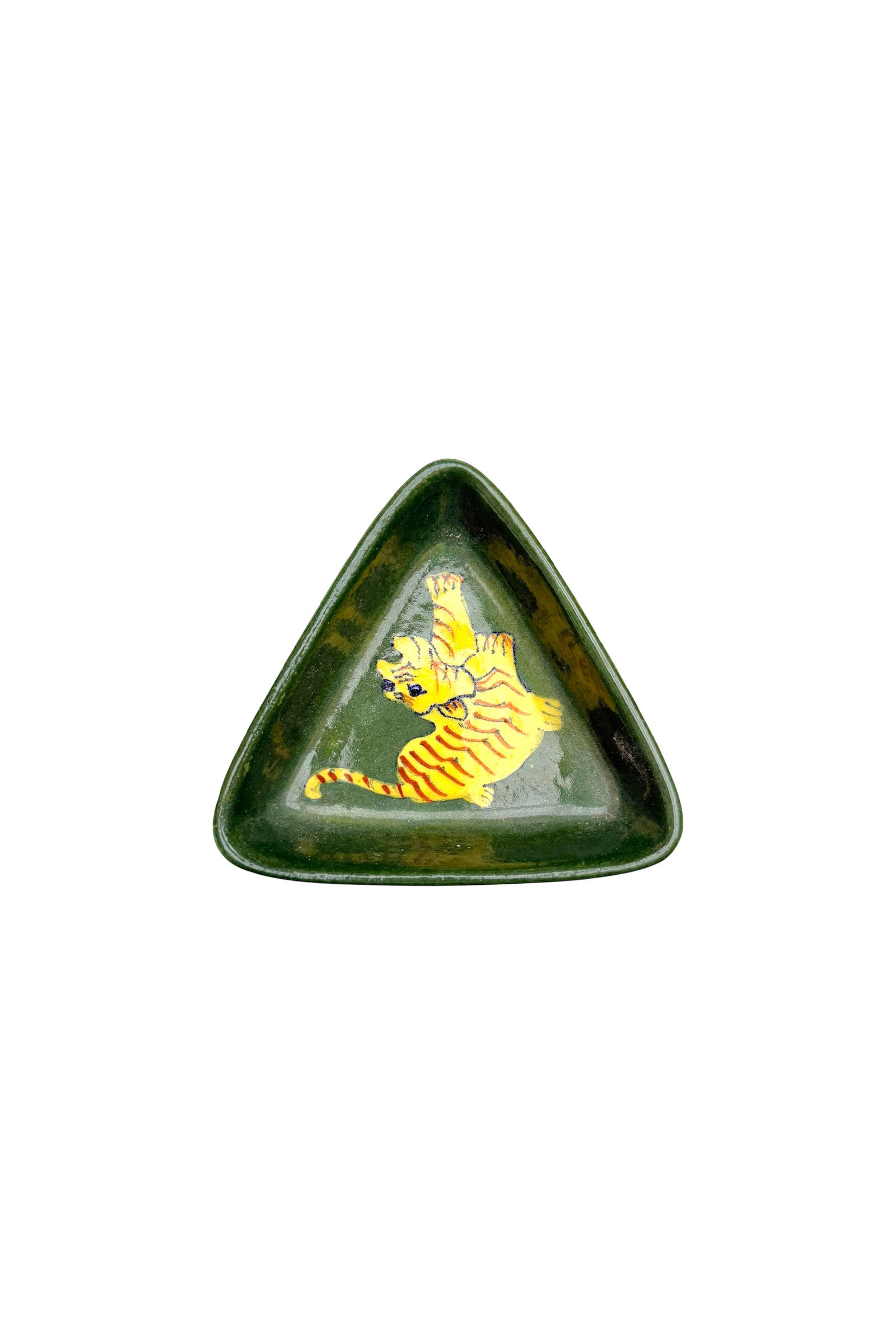 Ceramic Bowl Triangular | Tiger