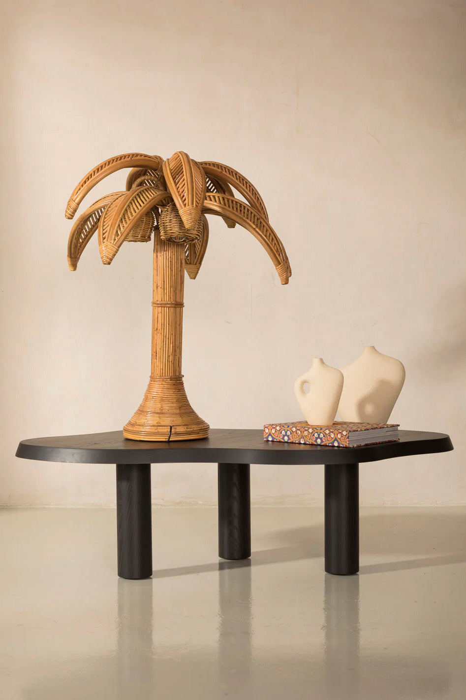 Palm Tree Rattan table lamp