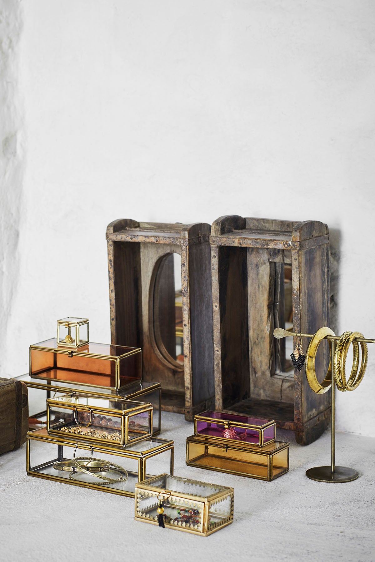 Coloured glass boxes | Choose size/colour