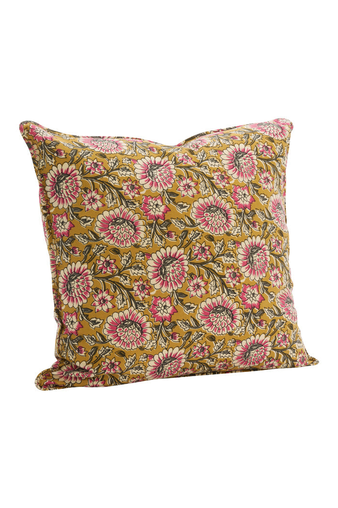 Printed Cushion | Raspberry Flowers