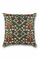 Cushion geometric green & orange