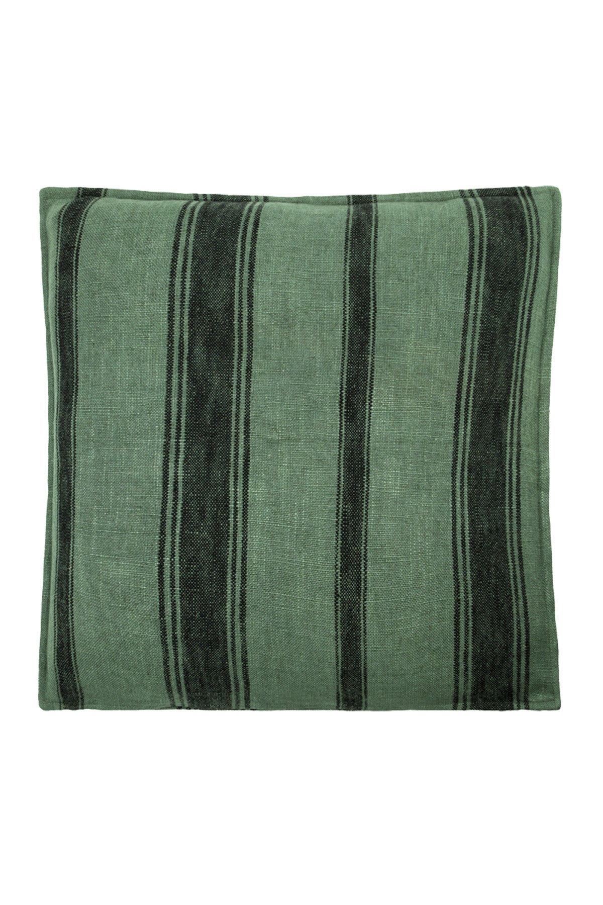 Cushion | Green & Black Stripes