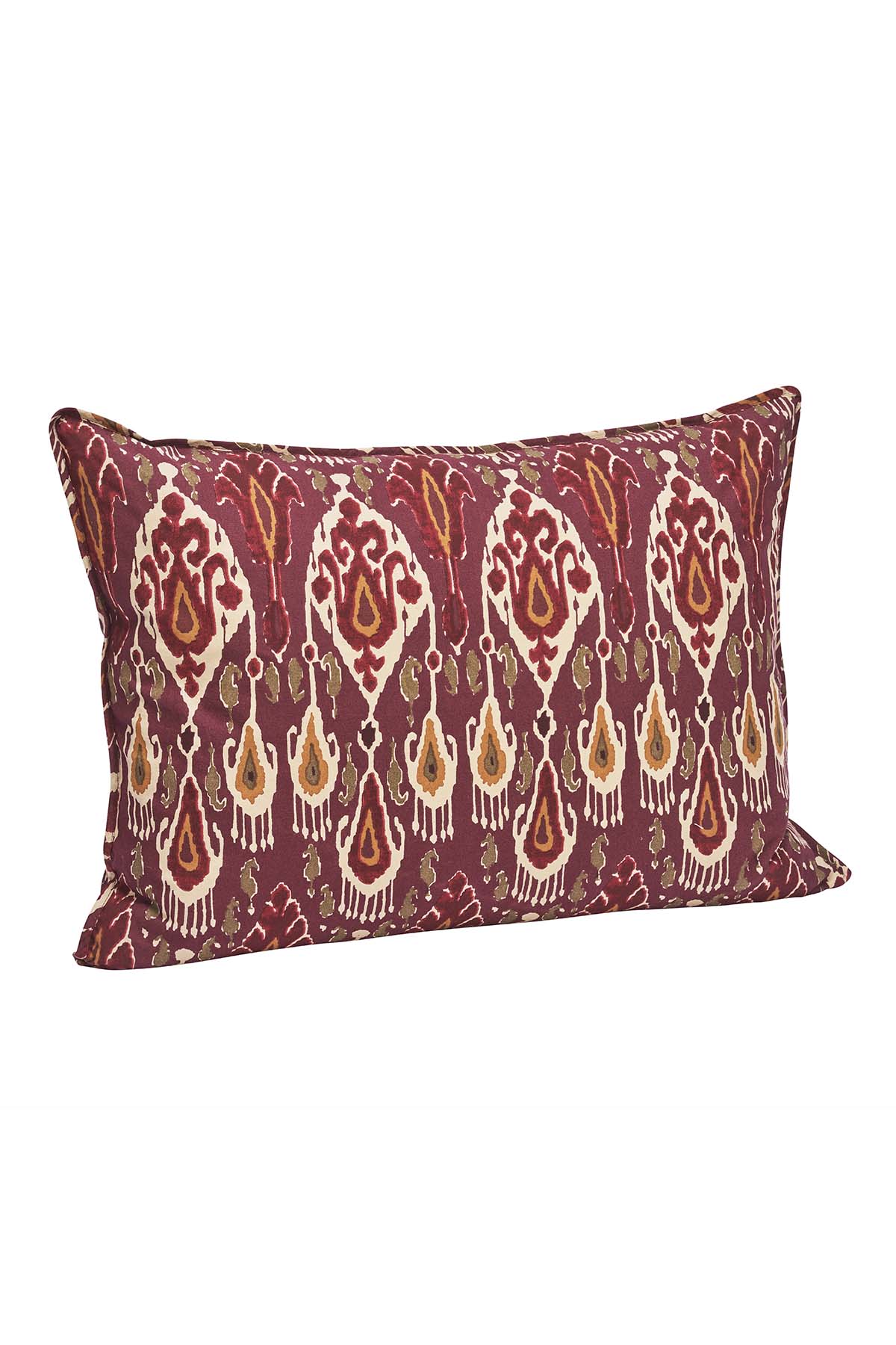 Printed Cushion, Syrah Ikat