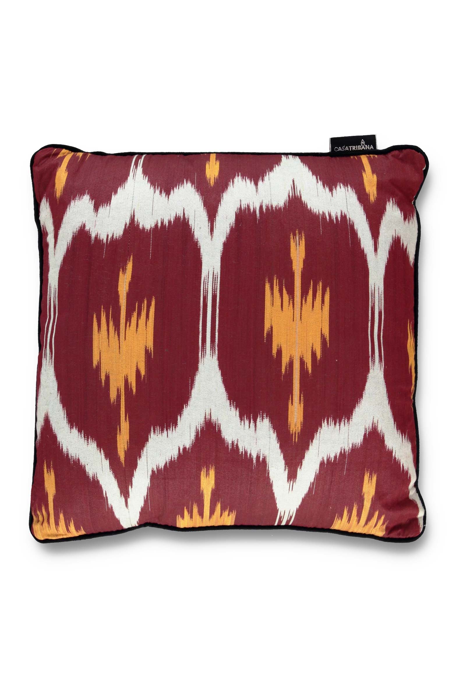 Cushion Ikat Bordeaux