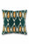 Cushion ikat green & orange