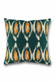 Cushion ikat green & orange