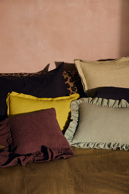 Linen Cushion | Lemongrass