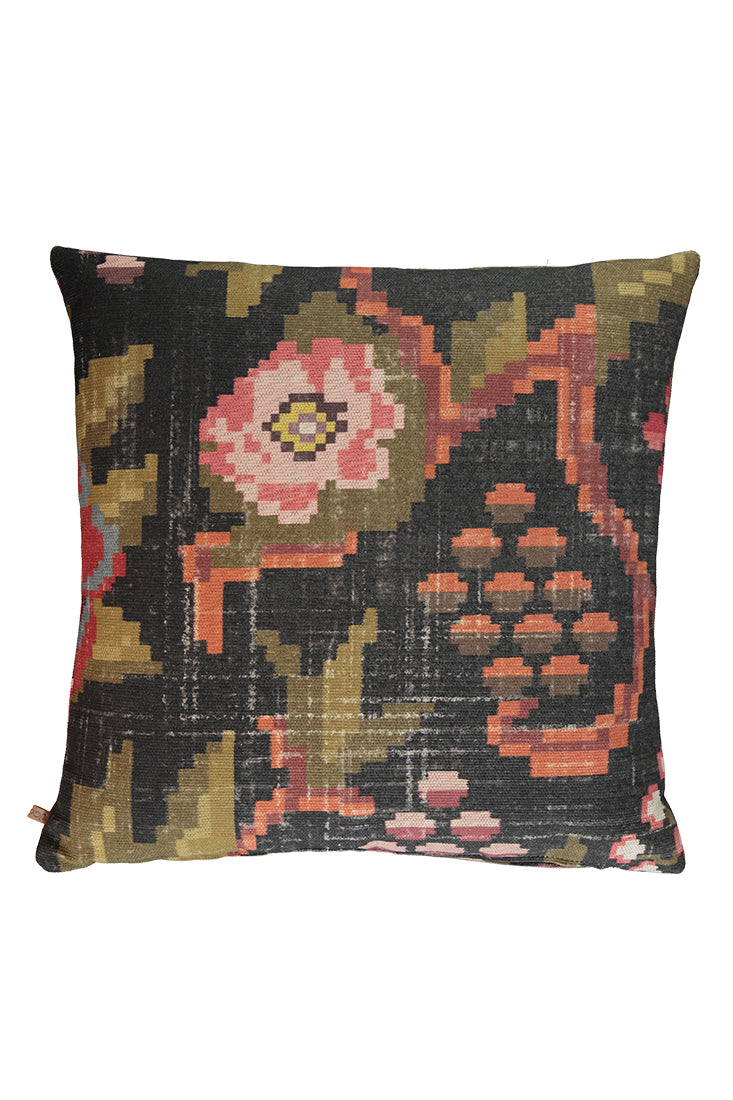 Cushion Pixeled Flowers | Multicolor