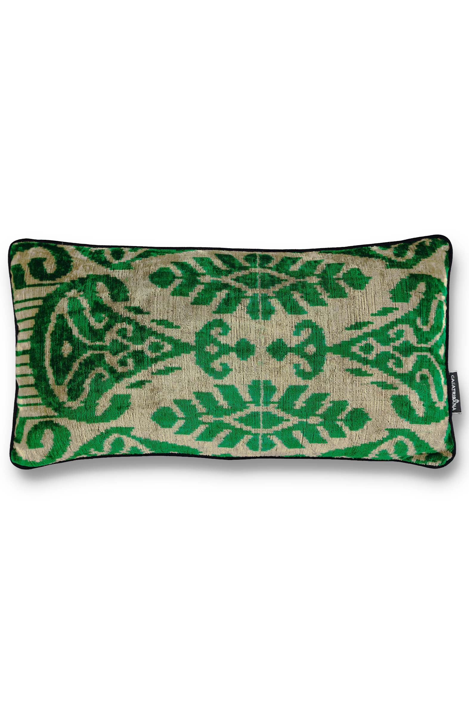 Cushion velour green