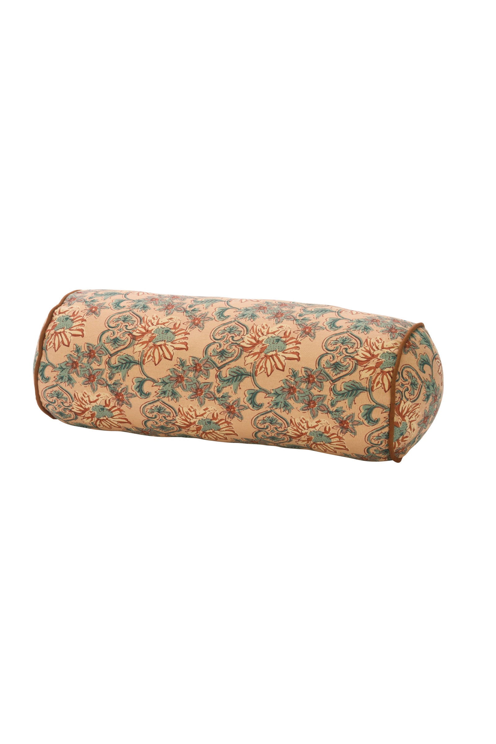 Round Cushion | Printed Flowers Peach