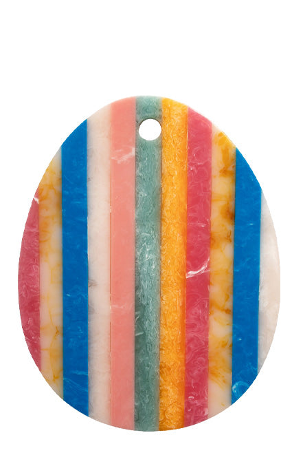 Cheese board, Multicolor orange, Oval