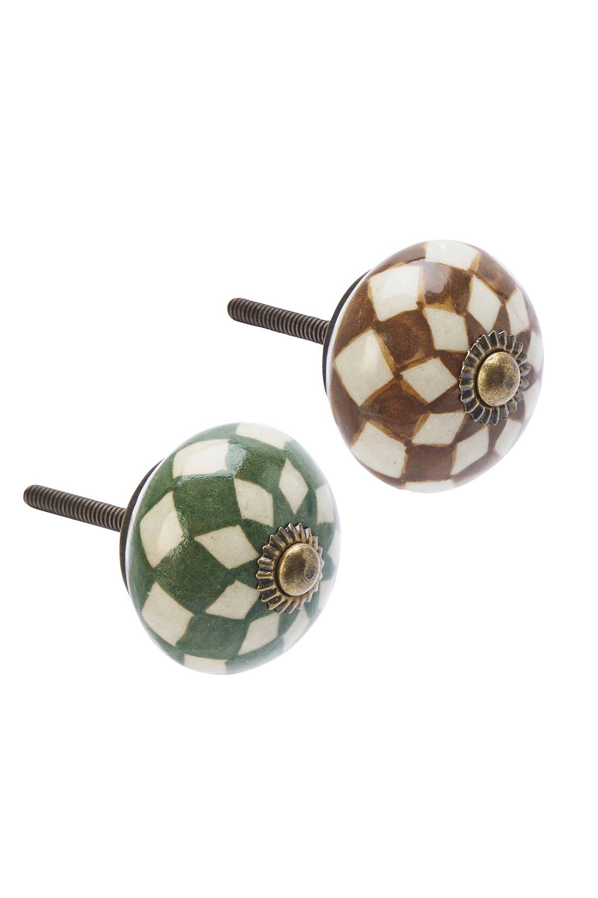 Hand-painted stoneware doorknob | Choose colour