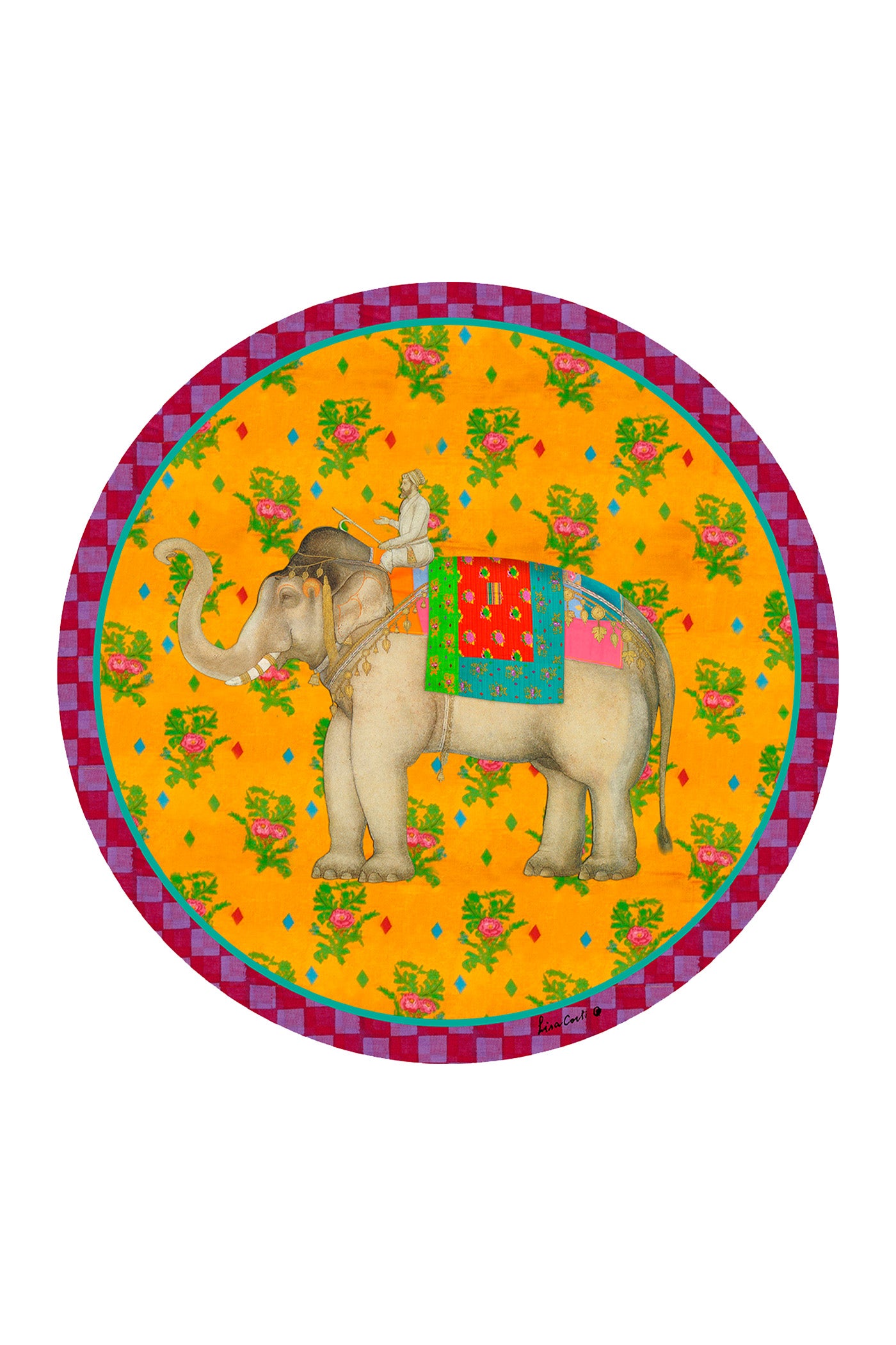Placemat Lisa Corti | Elephant Gold