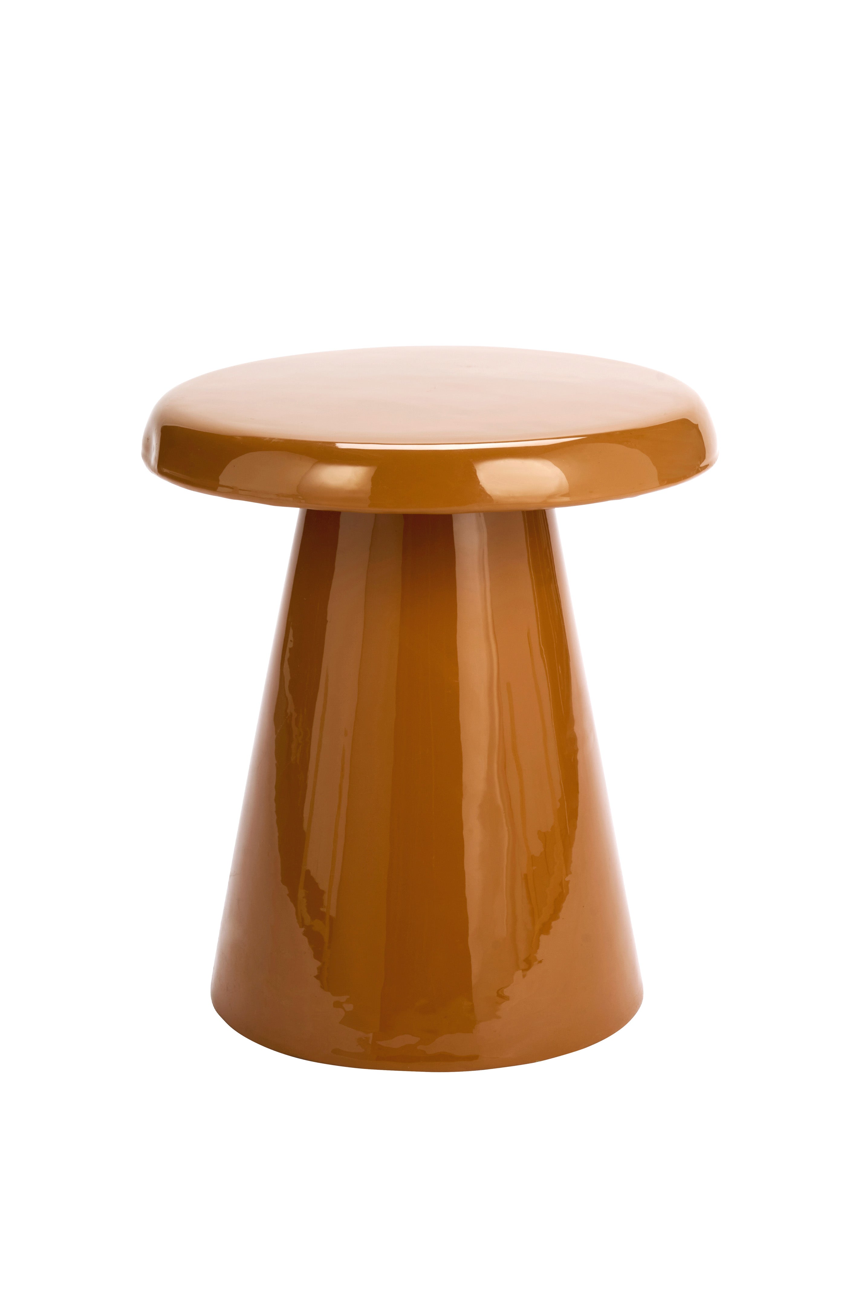 Enamel Side Table | Pumpkin