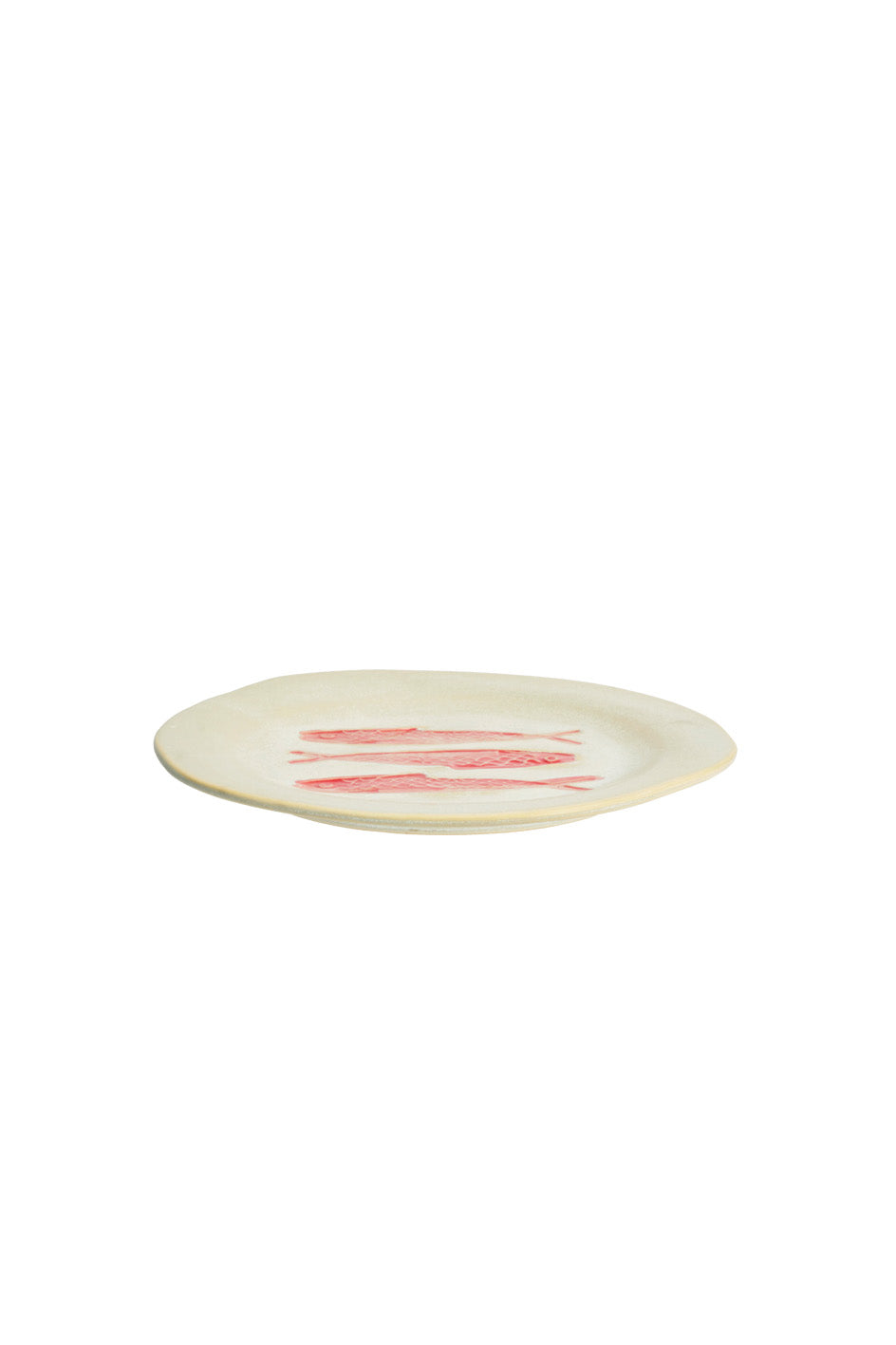 Stoneware Lunch Plate | Red Fish