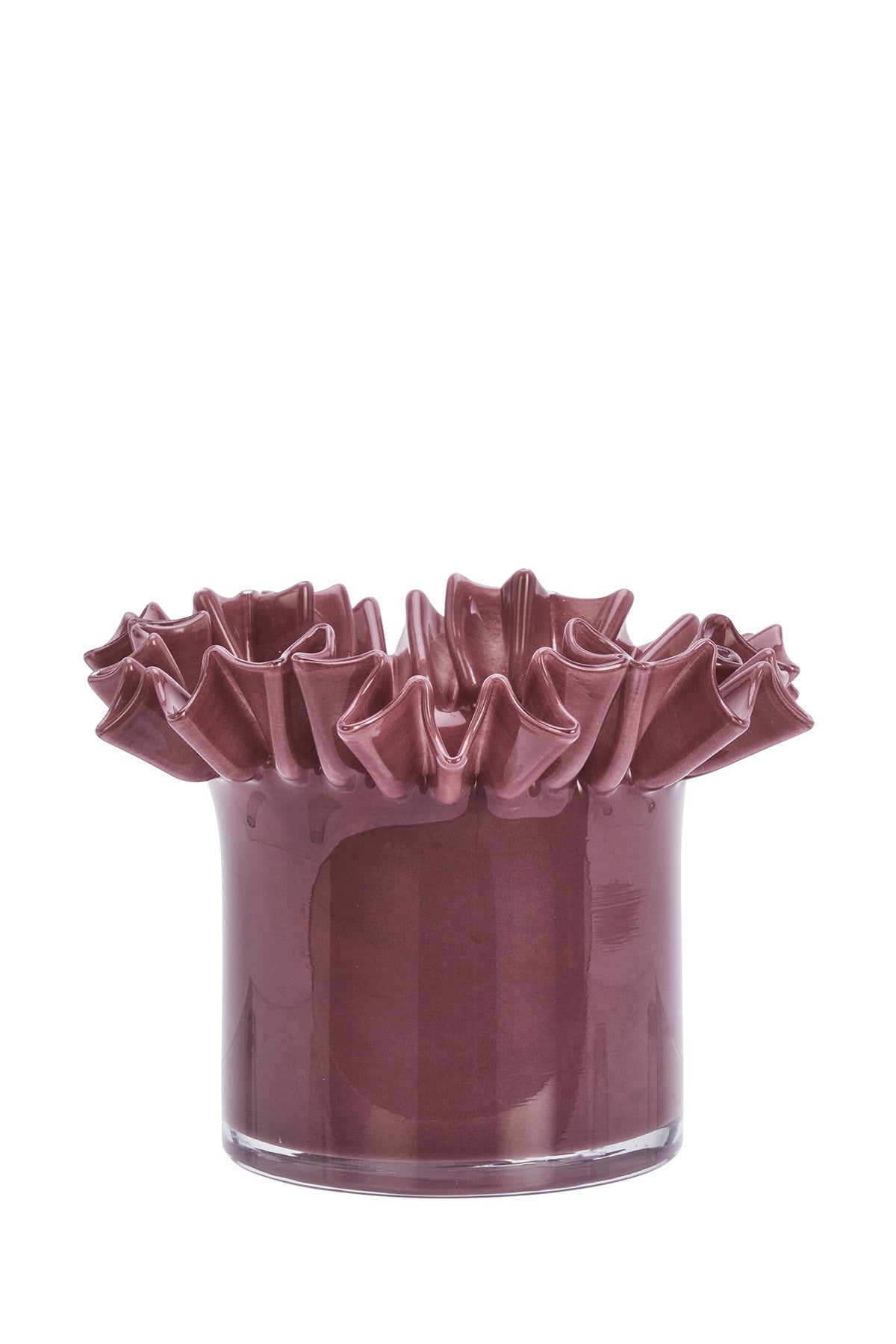 Glass Pot | Ruflle Plum