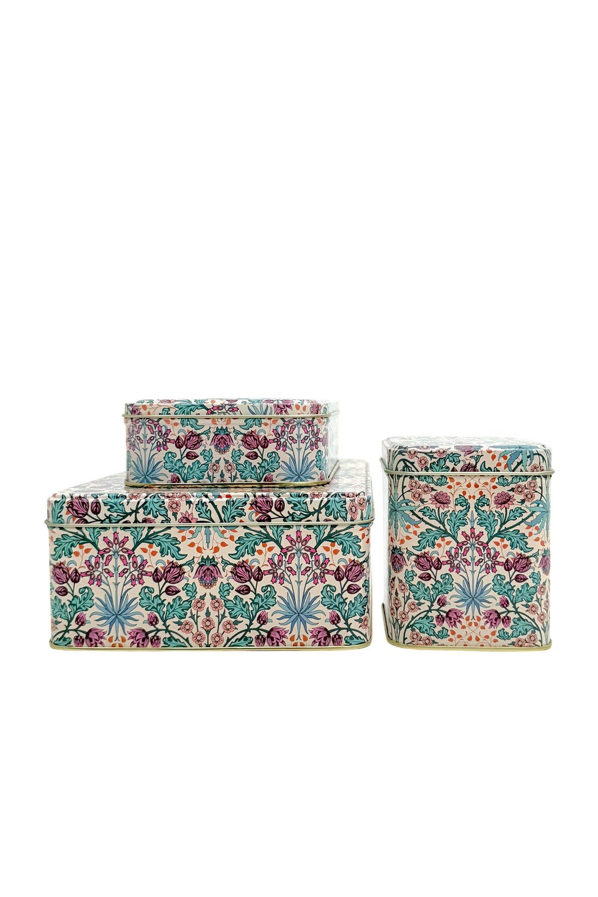 Tin Box S | Purple Flowers