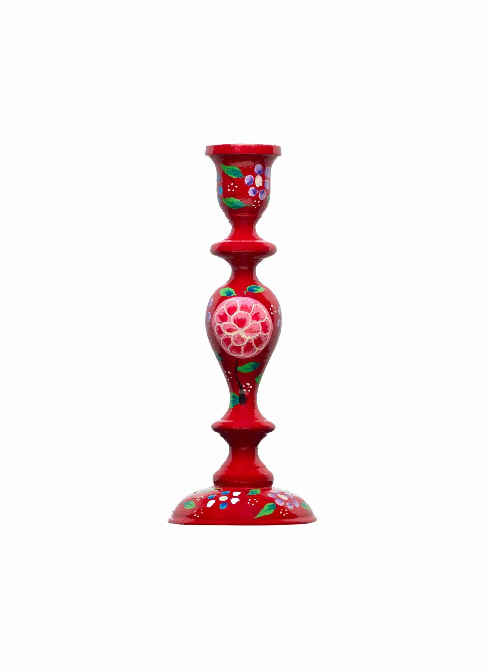 Candle holder | Red Flowers