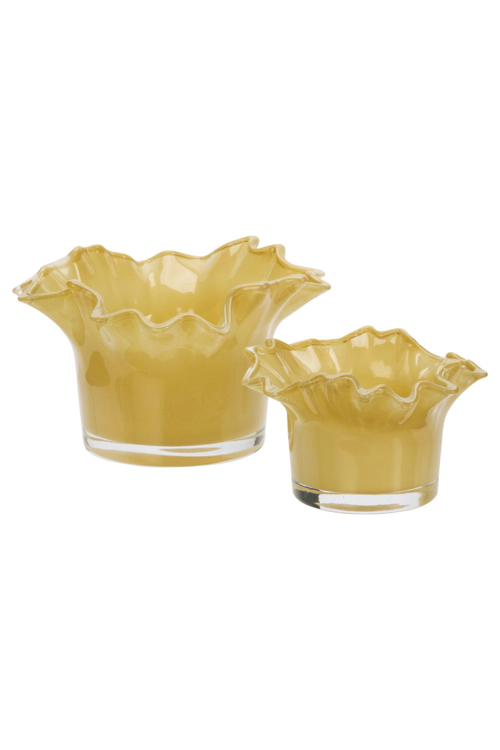 Glass Pots Yellow | Choose Size