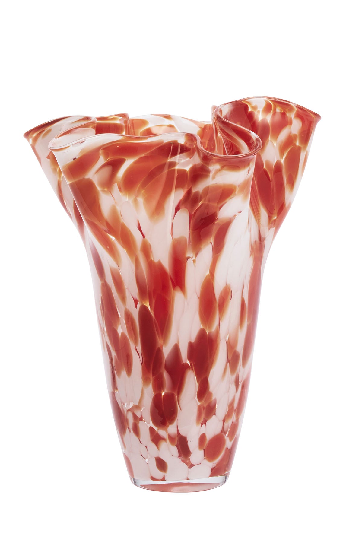 Glass Vase | Red Colored