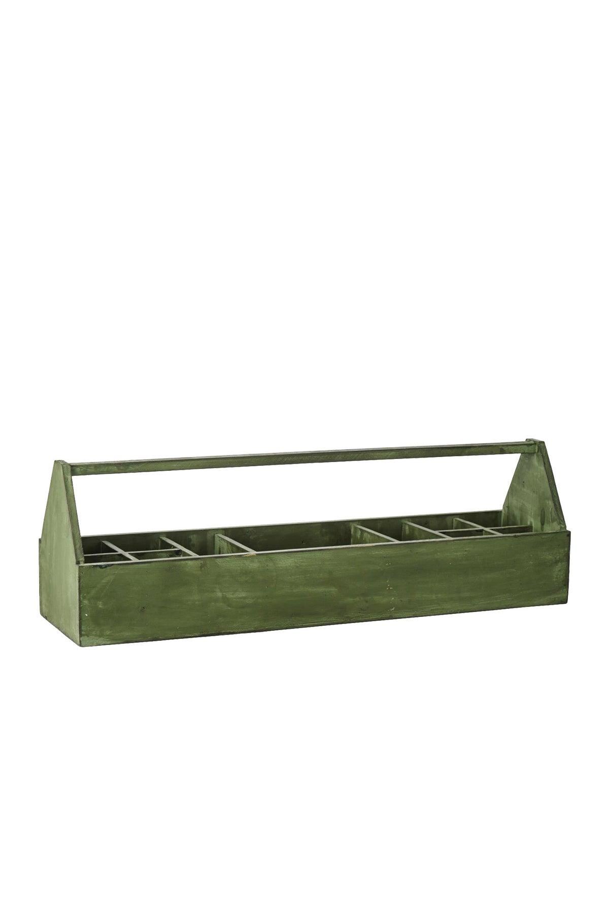 Vintage Green Wooden Organiser