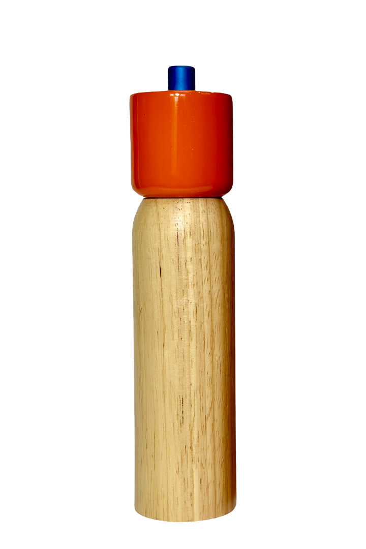 Large Peeper & Salt Grinder | Orange & blue