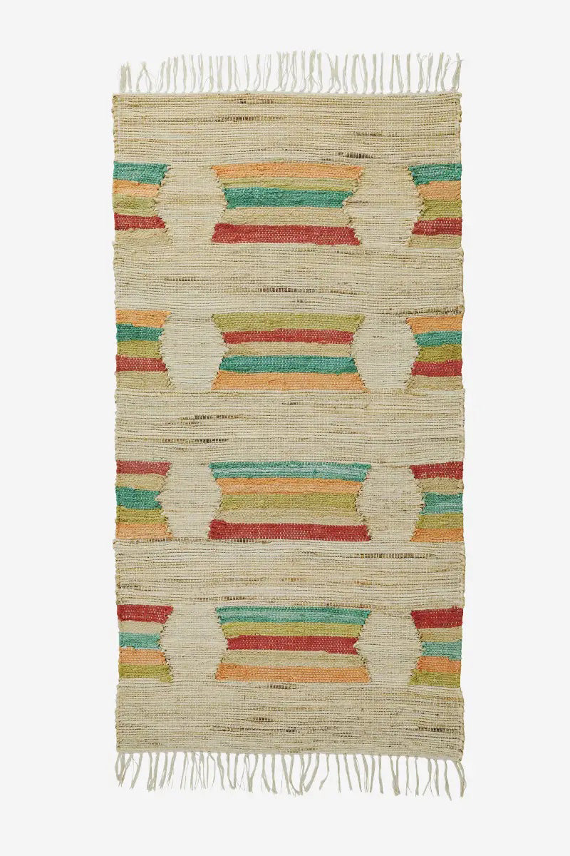 Jute Runner | Multicolor Geometric