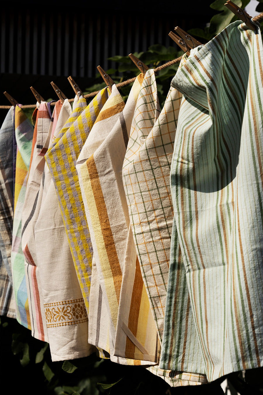 Kitchen Towel | Green Stripes