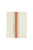 Kitchen towel, off white with tomato & taupe stripes