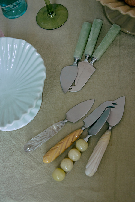 Cheese knives set | Light Green