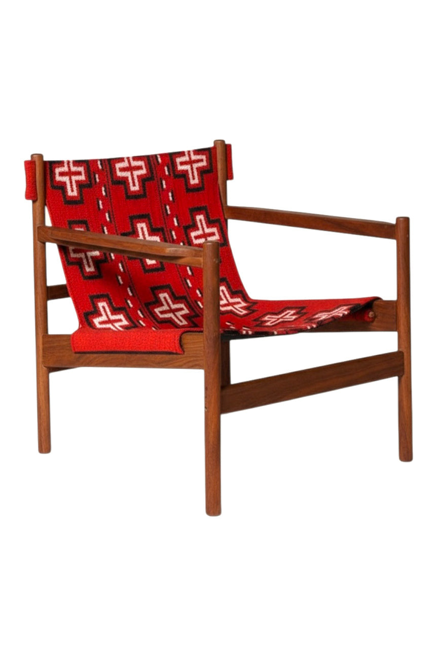 Lounge Chair | Ethnic Red