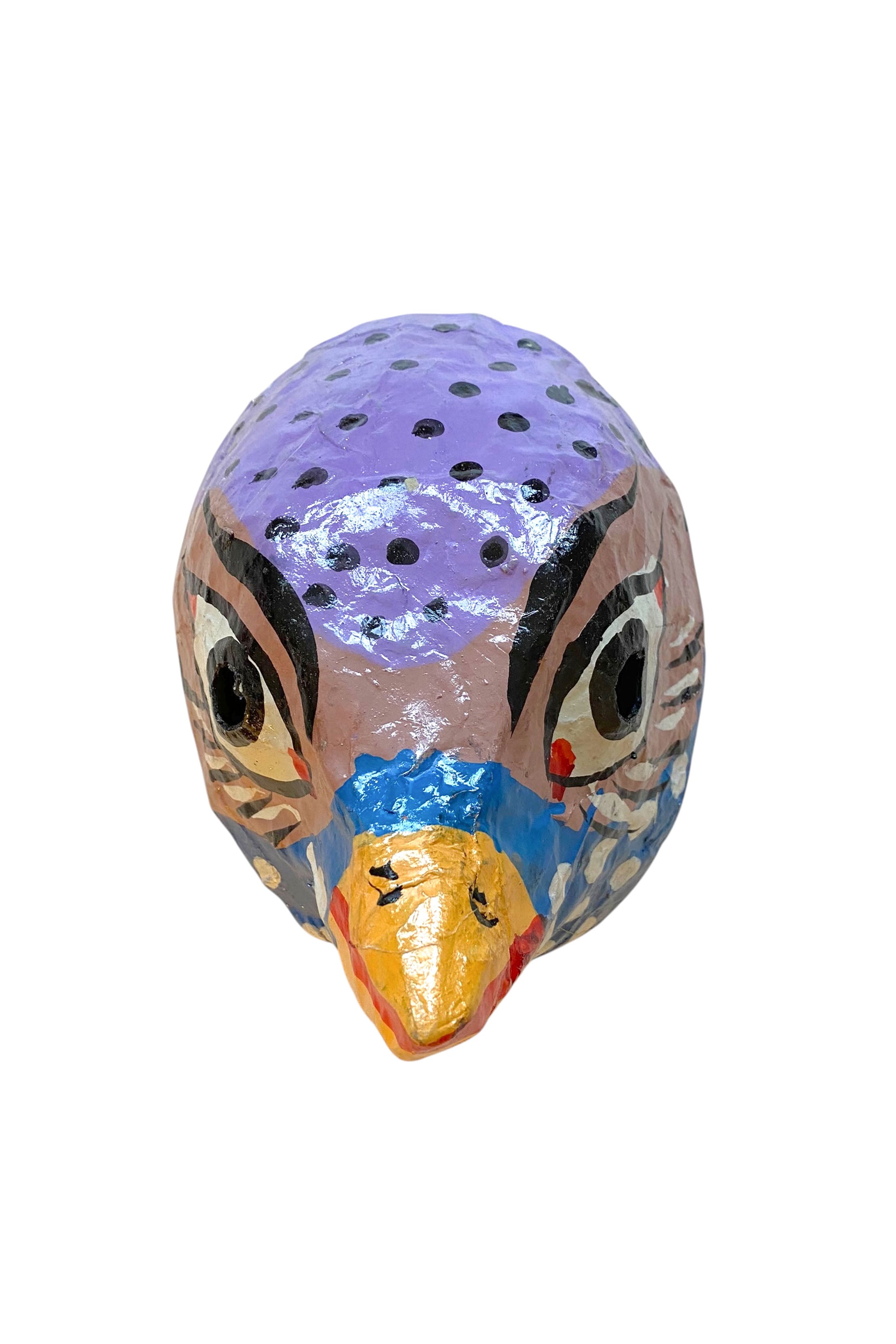 Wall mask papier mache | eagle purple