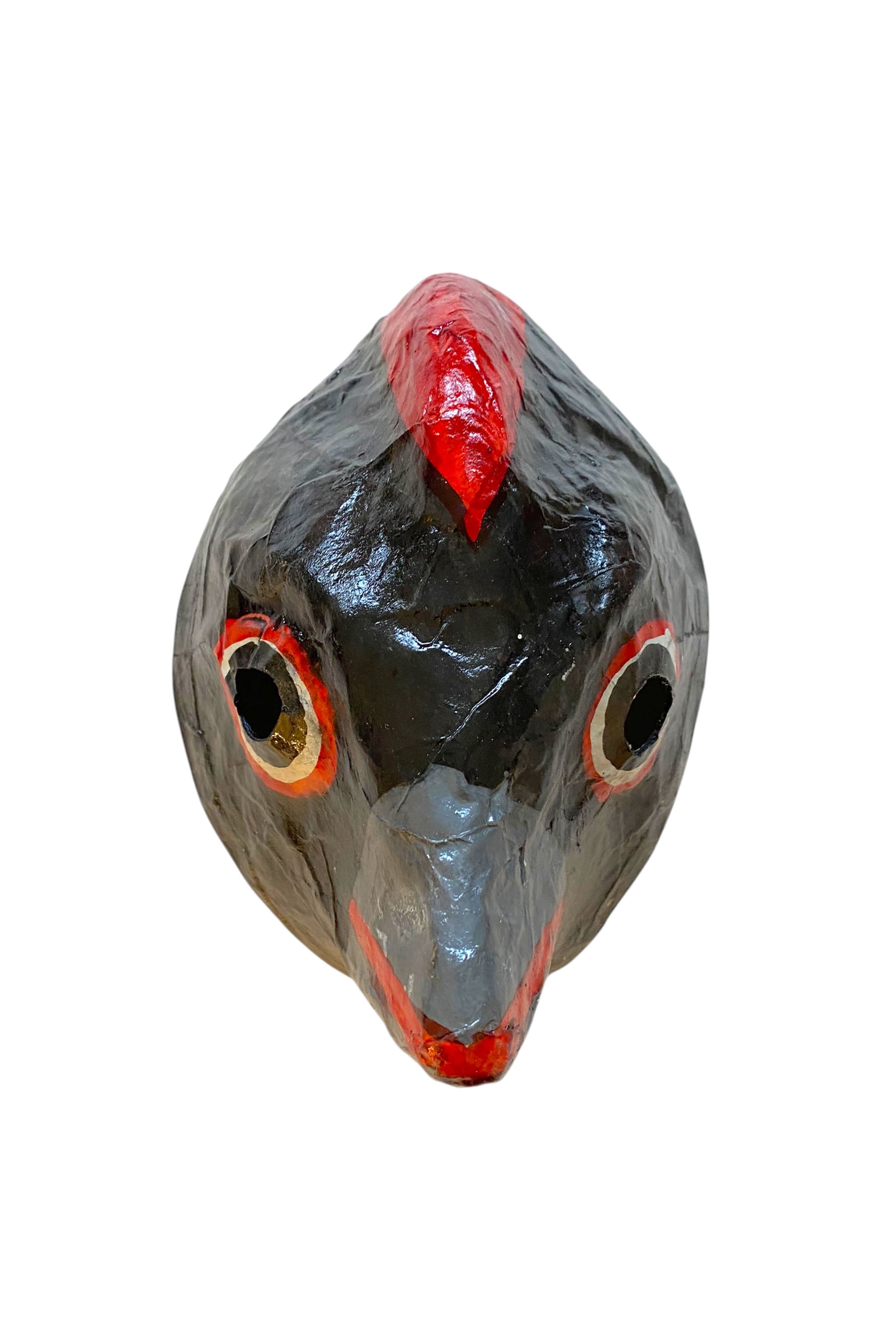 Wall mask papier mache | black