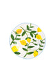 Plate lemon, yellow & green