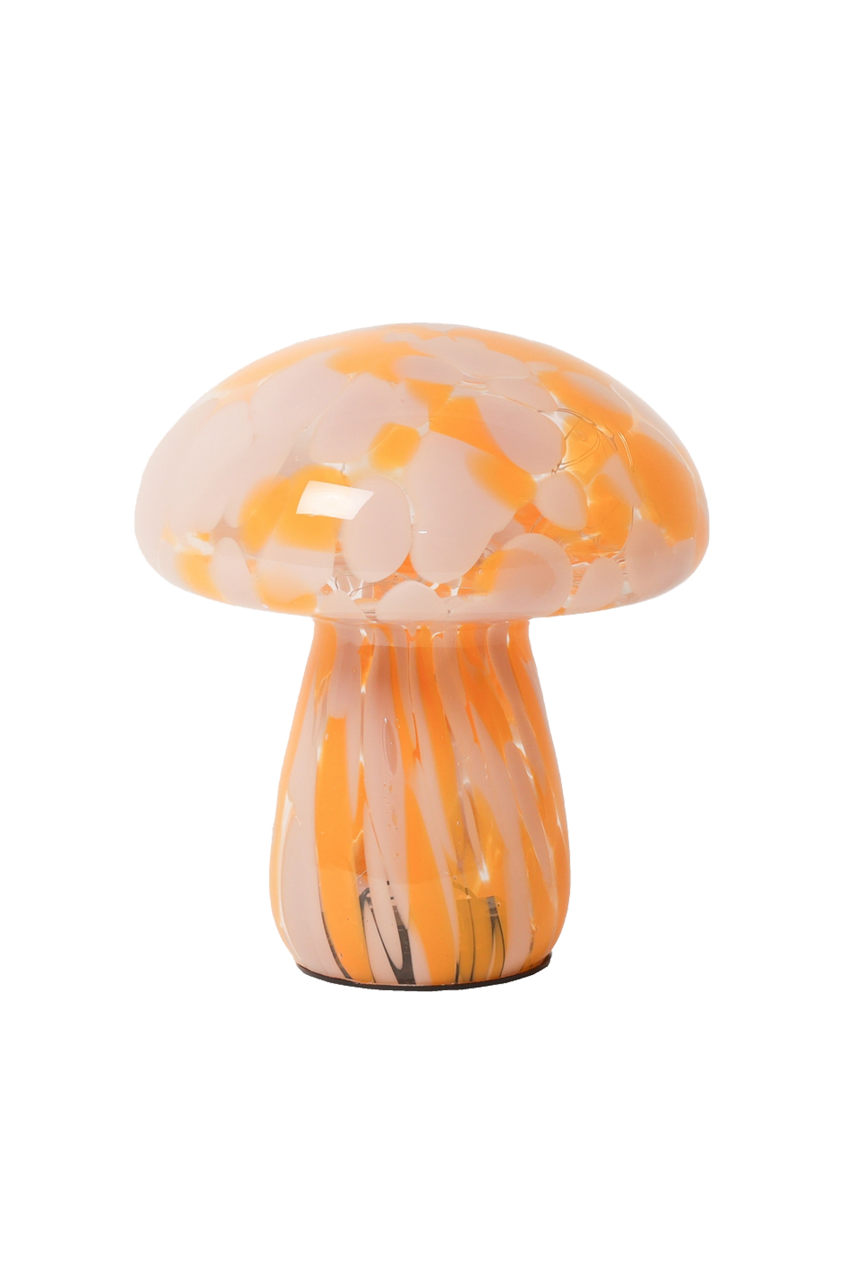Mushroom Lamp, Marble Pink & orange
