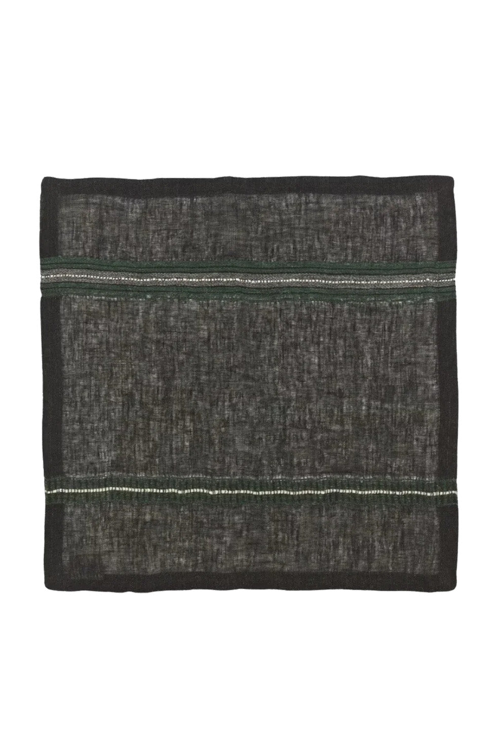 Napkin | Dark Grey With Stripes