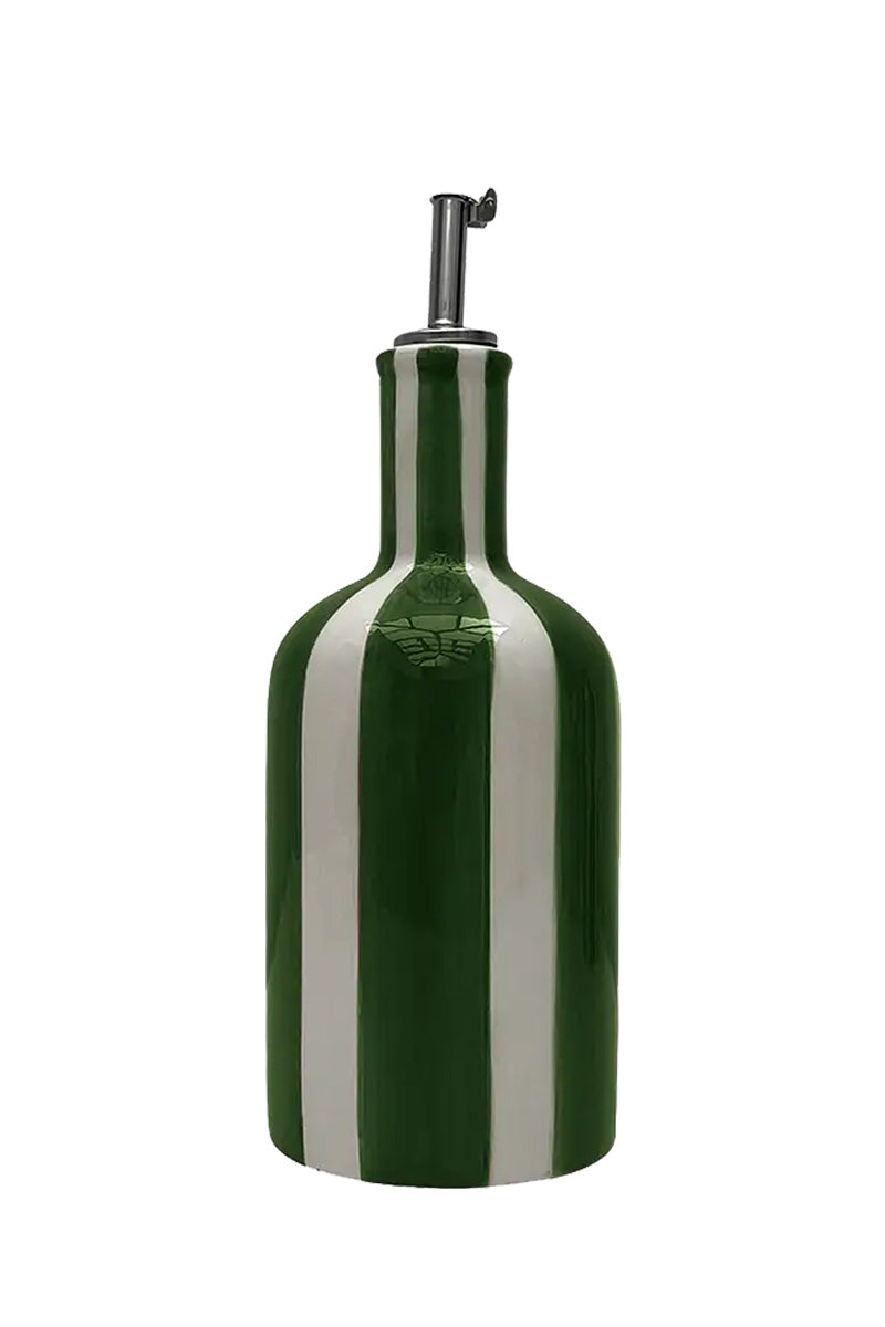 Oil Bottle | Stripes Green