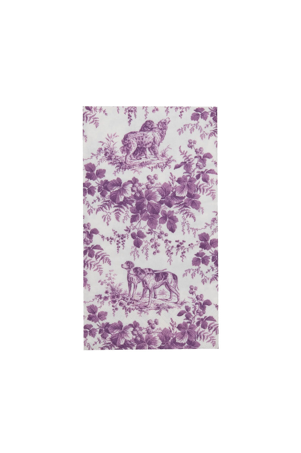 Paper Napkins Dogs| Aubergine