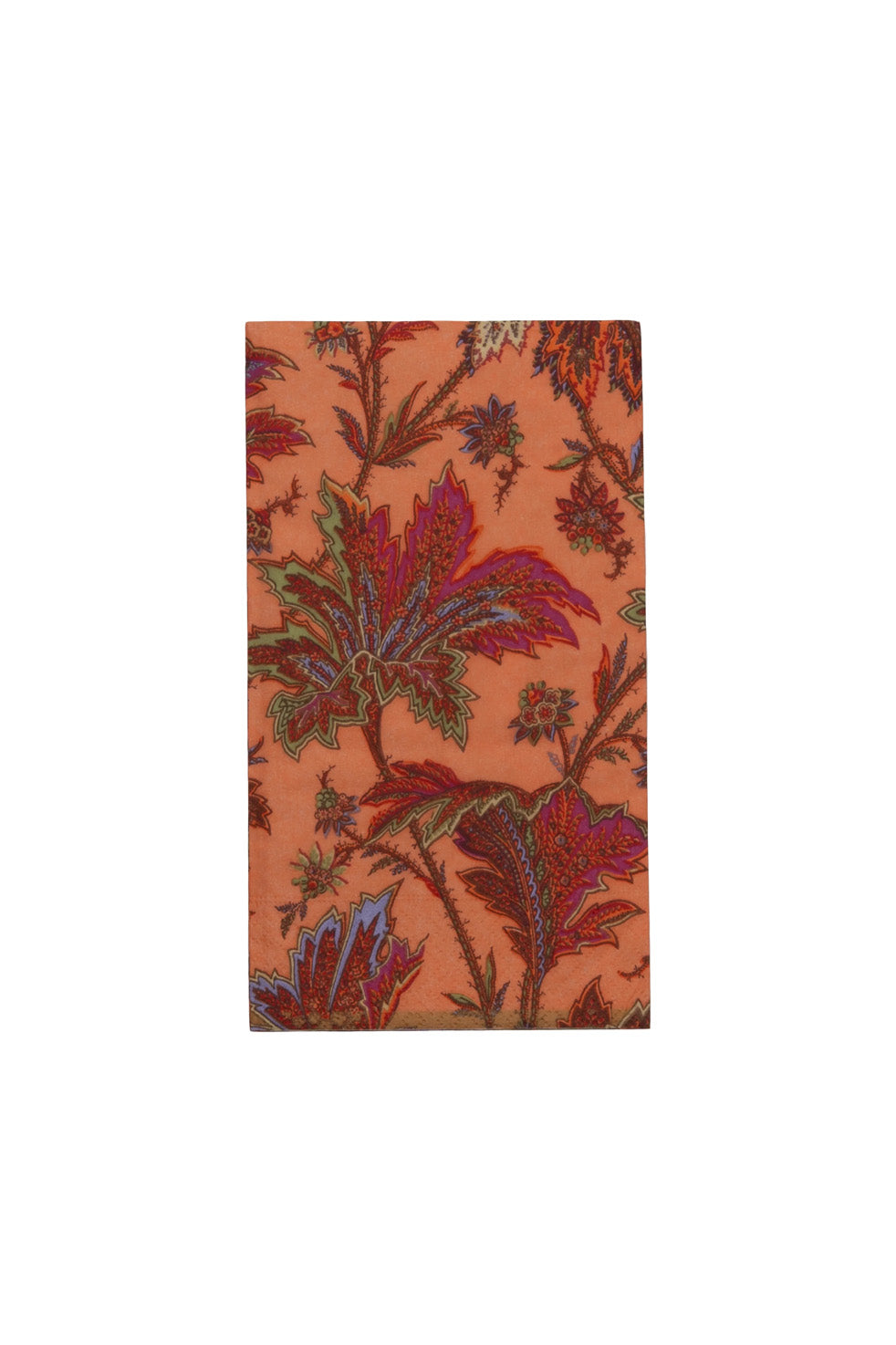 Paper Napkins Paisley Leaves | Coral