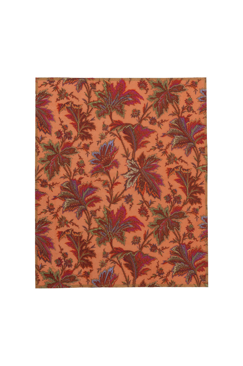 Paper Napkins Paisley Leaves | Coral