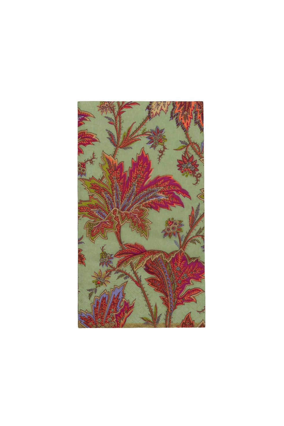 Paper Napkins Paisley Leaves | Green