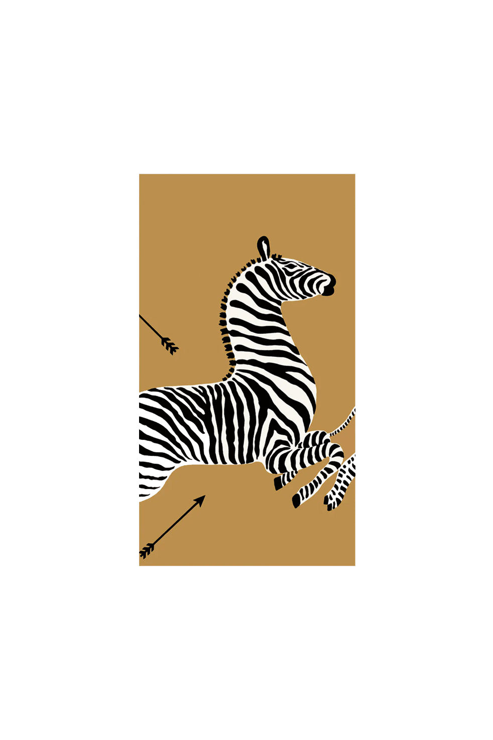Paper Napkin Zebra | Gold